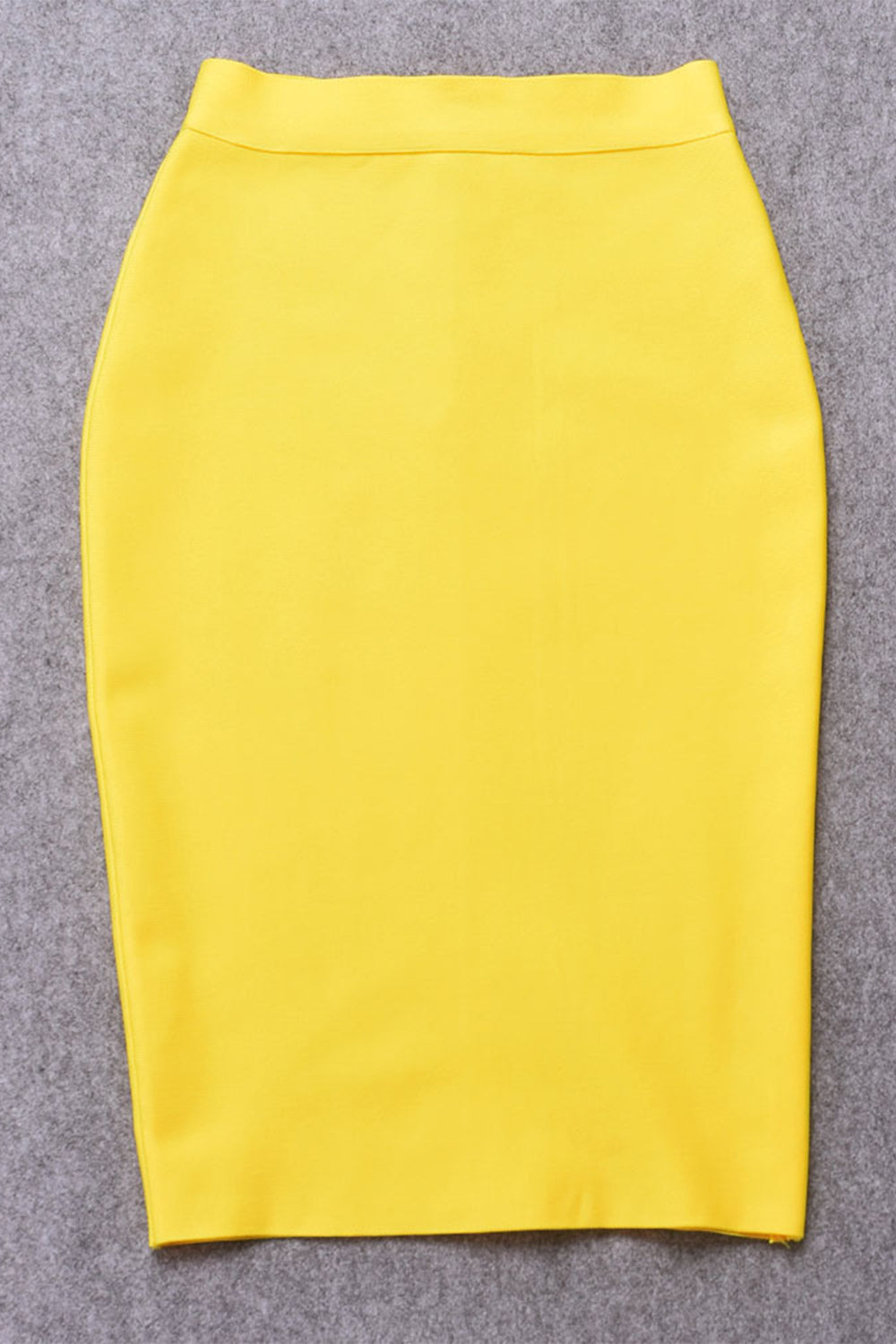 yellow skirt, yellow bandage skirt, yellow pencil skirt, skirt, bandage skirt, high waist bandage skirt, knee length bandage skirt, solid color skirt, pencil skirt, office skirt, bandage skirt for women, women’s bottom
