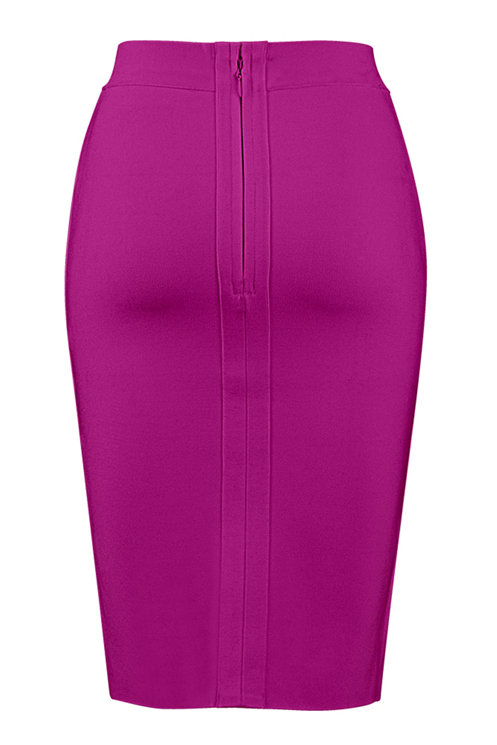 Plaid Skirt for Women Office Fuchsia Skirt Burgundy Bandage Skirt